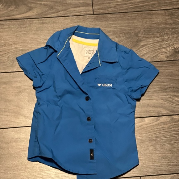 2 in 1 Armani Junior Button down t-shirt - Picture 2 of 3